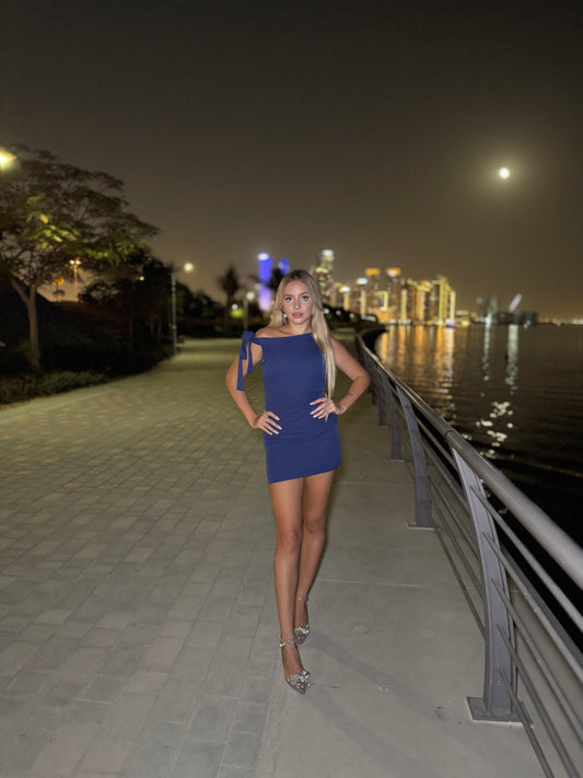 Nina Mini Dress - Navy