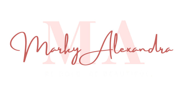 Logo with 'M A' and 'Marley Alexandra' text on a white background