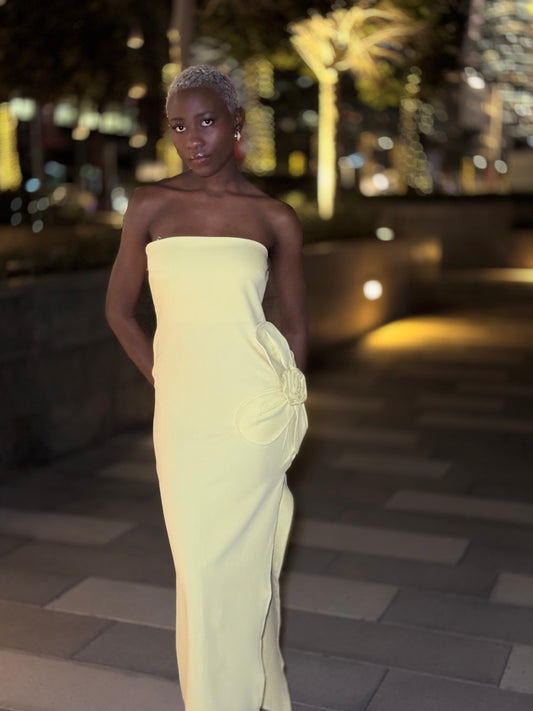 Daisy Maxi Dress - Lemon