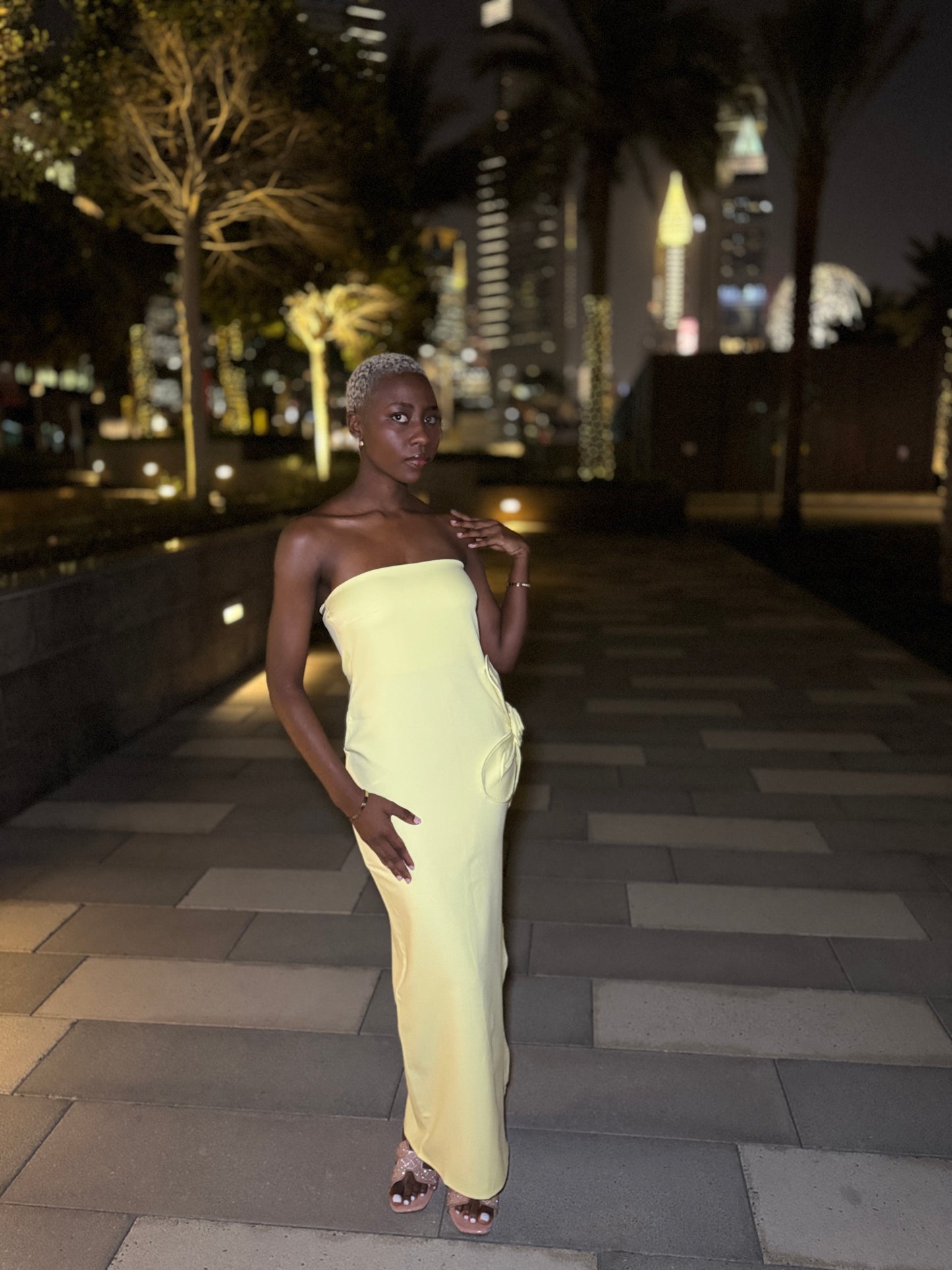 Daisy Maxi Dress - Lemon