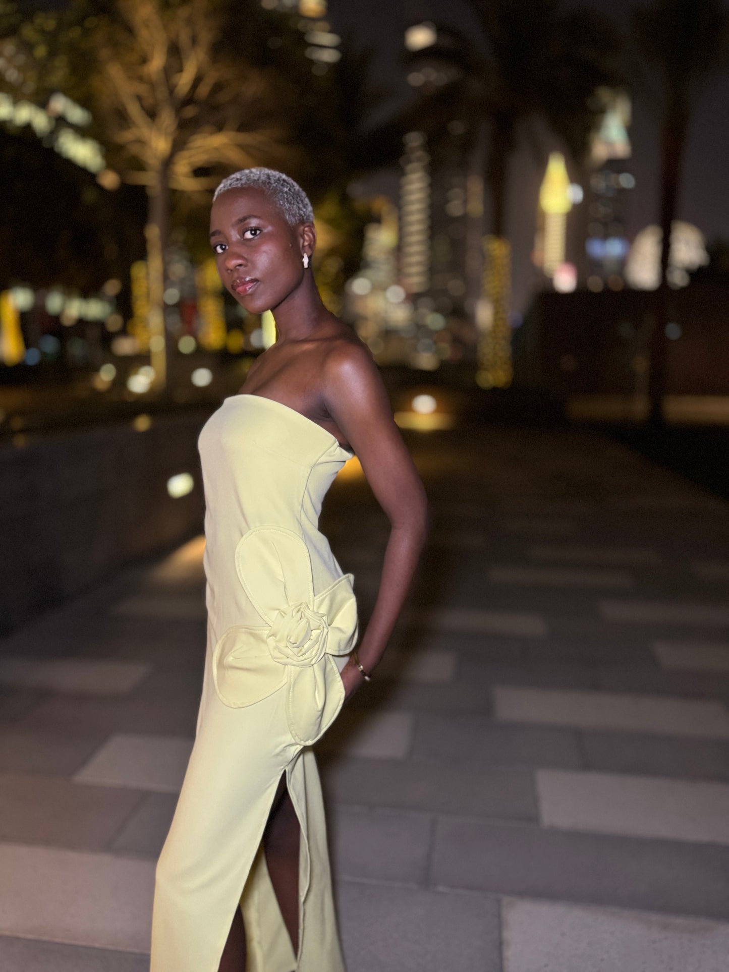 Daisy Maxi Dress - Lemon