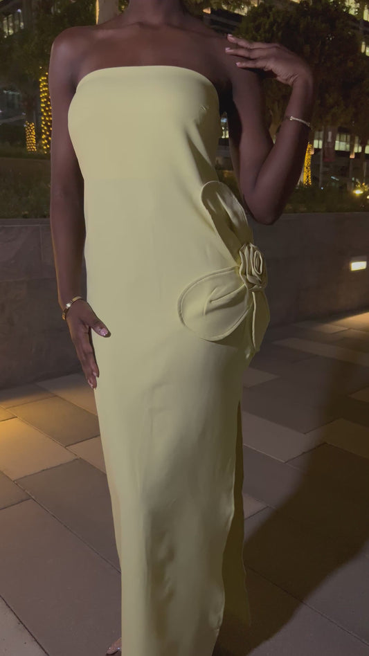 Daisy Maxi Dress - Lemon