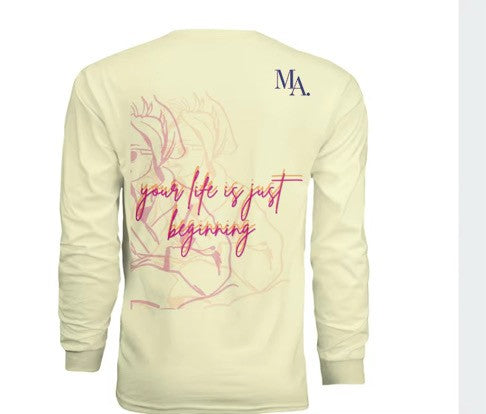 life is just beginning - oversized t shirt